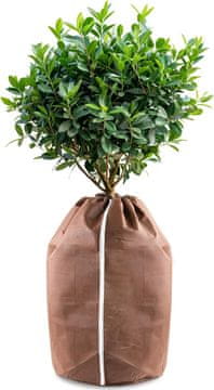 shumee Zaščitna vrečka za lončnice s kapuco in zadrgo 40x40 cm