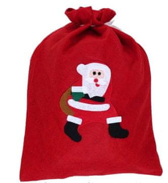 shumee Božična darilna vrečka, praznična rdeča, mini, 30x40cm