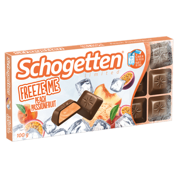 shumee Schogetten Freeze Me mlečna čokolada z breskovim kremom in pasijonko 100 g