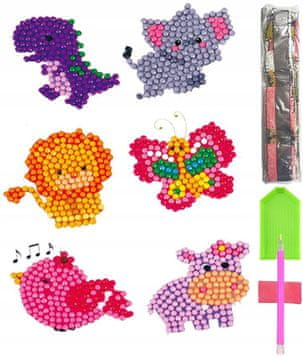 shumee 5D DIAMANTNI VEZENINSKI KOMPLET OTROŠKIH NALEPK UGANKE