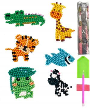 shumee 5D DIAMANTNI VEZENINSKI KOMPLET OTROŠKIH NALEPK UGANKE