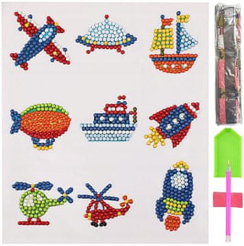 shumee 5D DIAMANTNI VEZENINSKI KOMPLET OTROŠKIH NALEPK UGANKE