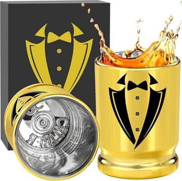 shumee Kozarci za vodko Groomsmen 95 ml v darilni škatli, komplet 2 kosov