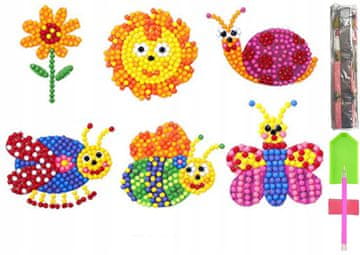 shumee 5D DIAMANTNI VEZENINSKI KOMPLET OTROŠKIH NALEPK UGANKE