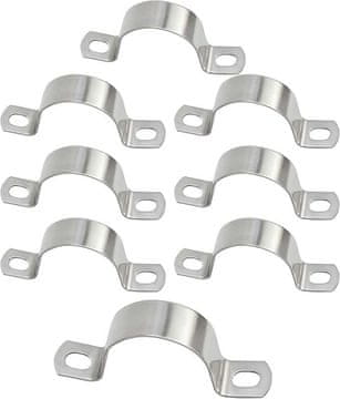 shumee Objemka za cev iz nerjavečega jekla, vodoodporna, 50 mm, 8 kosov