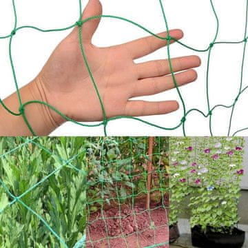 shumee Mreža za vzpenjavke 1,8 m x 2,7 m Za sadje, zelenjavo, rože Barva Zelena