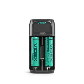 shumee Polnilec za LiFePO4 baterije 16340, 17670, 18350, 18500, 18650, AA, AAA, C R14 Videx