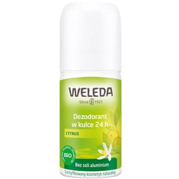 shumee Weleda dezodorant v roll-onu z vonjem citrusov, organski, brez aluminija, 50 ml