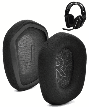 shumee Ušesne blazinice, gobice, blazinice za Logitech G733 G335 G535 MEMORY FOAM črne barve