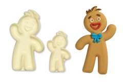 Modelčki iz sladkorne paste GINGERBREAD MOŽIČEK 2 kosa.