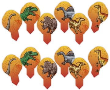 shumee Oblati za mafine, torto, sladoled, DINOZAVRJI, 12 kosov.