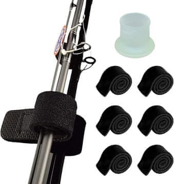 shumee Držalo za trak za ribiško palico, komplet za ribolov, 6 kosov