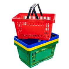 shumee Nakupovalna košara V-22 cm D-30 cm G-43 cm Prostornina 22 l rumene barve (komplet 10 kosov) N