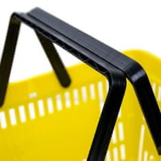 shumee Nakupovalna košara V-22 cm D-30 cm G-43 cm Prostornina 22 l rumene barve (komplet 10 kosov) N