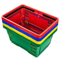 shumee Nakupovalna košara V-22 cm D-30 cm G-43 cm Prostornina 22 l rumene barve (komplet 10 kosov) N