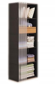 shumee Modularni zložljivi obešalnik za garderobo kovinski 155x28x40cm