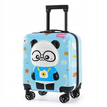 shumee Otroški kovček ECARLA s kodo Panda Blue WP07