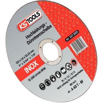 KS Tools Visokokakovosten brusilni disk, Ø125 mm, pakiranje 25 kosov