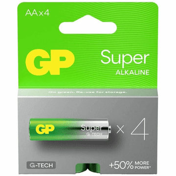 KEDO Baterija alkalna GP SUPER G-TECH R6 AA 1.5V, 4kom