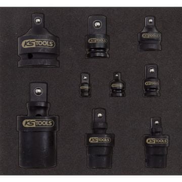 KS Tools Komplet adapterjev za zmanjšanje in povečanje 1/4