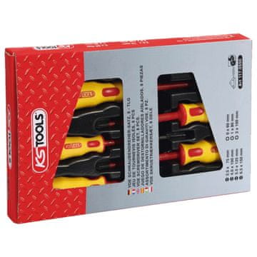 KS Tools ERGOTORQUE VDE set izvijačev 8-delni, PH+utorni