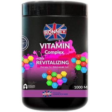 shumee RONNEY Vitamin Complex revitalizirajoča maska za tanke in šibke lase 1000 ml