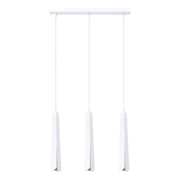 SOLLUX lighting Viseča svetilka, reflektor, geometrijska cev, bela, trojna PRYSM 3xG9 8W SL.1399 Sollux Lighting