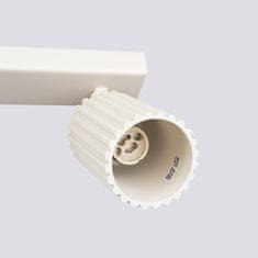 SOLLUX lighting Moderna bež stropna svetilka, 45 cm, premični rebrasti reflektorji za spalnico, predsobo, 3xGU10 10W, KARBON, Sollux Lighting