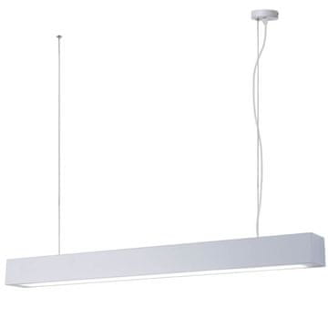 shumee Moderna bela podolgovata viseča svetilka 93 cm, LED spremenljiva barva 24W IBROS Light Prestige