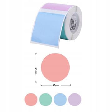 shumee Nalepke NIIMBOT 41*41 mm B serija OKROGLE