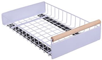 shumee Izvlečna košara za kuhinjski organizator za omarico, bela, 38x24x9cm