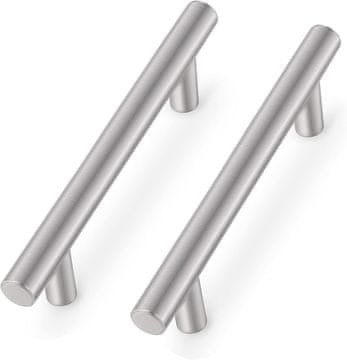 shumee Ograja za ročaje za predale omaric, kovinska, srebrne barve, 25 kosov, 162 mm