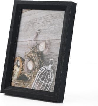 shumee Leseni okvir za fotografije 13x18 cm, komplet 6 kosov, črne barve