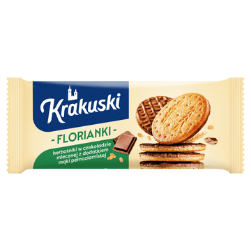 shumee Krakuski Florianki piškoti v mlečni čokoladi s polnozrnato moko 171 g