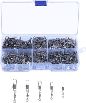 shumee Plovni konektorji vrtljivi 360° 5 velikosti 230 kosov