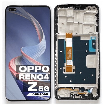 shumee LCD zaslon + zaslon na dotik OPPO RENO4 Z 5G 4Z 5G CPH2065 (obnovljen) črn okvir