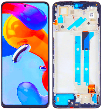 shumee Xiaomi Redmi Note 11 Pro 4G / Pro 5G 2022 LCD + zaslon na dotik OLED okvir črne barve