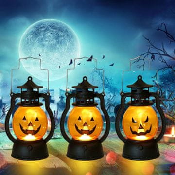 shumee Baterijska LED svetilka-lamper, komplet 3 kosov za noč čarovnic