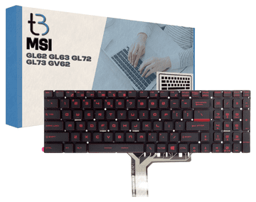 shumee Tipkovnica MSI Apache GL62 GL63 GL72 Gl73 GV62 z rdečo LED diodo