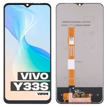 shumee Vivo Y33S V2109 LCD zaslon + zaslon na dotik črne barve