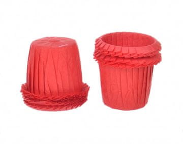 Decora Mini papirnati zviti modelčki za kolačke RDEČI 30x35mm 35 kosov