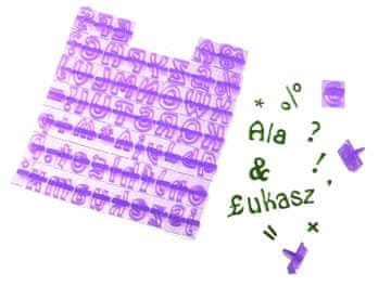shumee Modelčki za sladkorno pasto, majhne in velike črke abecede