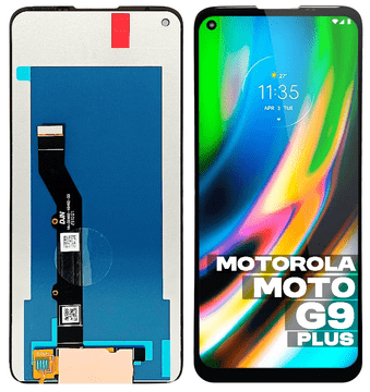 shumee Originalni LCD zaslon na dotik za Motorola MOTO G9+ obnovljen