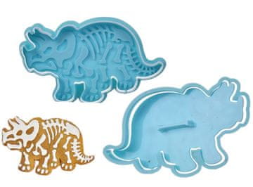 Izrezovalnik dinozavrov TRICERATOPS z žigom