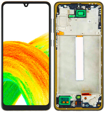 shumee OLED zaslonsko steklo za Samsung Galaxy A33 5G A336 SM-A336 okvir črne barve