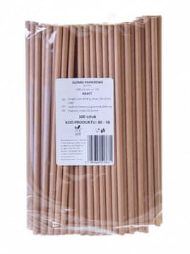 shumee NARAVNE KRAFT papirnate slamice 200x6mm / 100 kosov