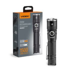 VIDEX Taktična LED svetilka 20W baterija za 100 ur, doseg 1500 lm, 230 m, IP67 VLF-A231Z Videx