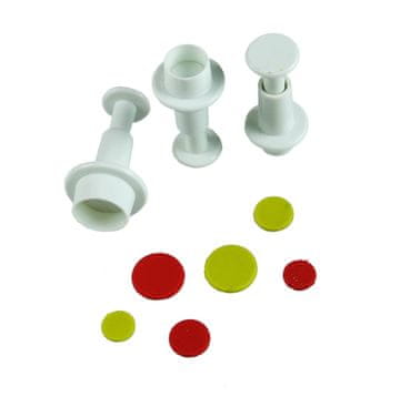 shumee Rezalnik z batom KROGI KROGI KROG rezalniki kalupi 3 kosi.