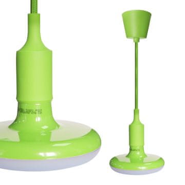 shumee Zelena žarnica s pletenim kablom Ufo E27 15W Eco-Light