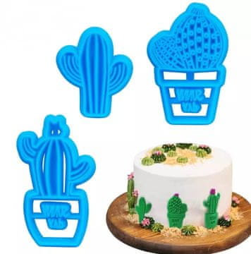 Rezalnik sladkorne paste Cactus Cacti 3 kosi